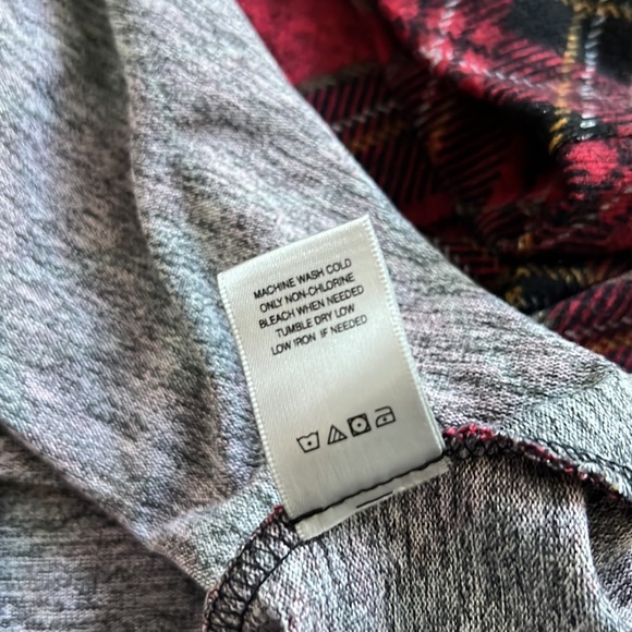 John Mark plaid drawstring cowl neck tunic - Picture 8 of 11